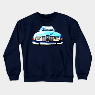 Saab 95 classic car high contrast Crewneck Sweatshirt